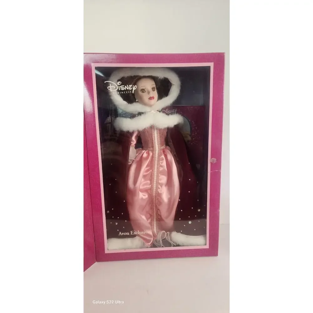 Disney Princess Belle Porcelain Doll Collectible Avon Exclusive 2002